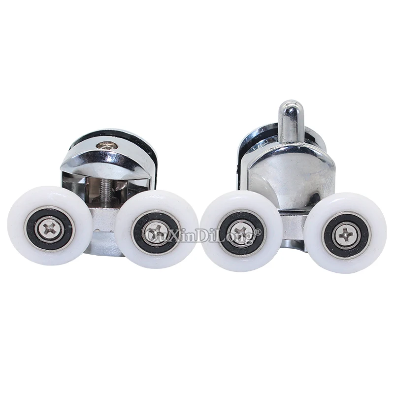 

4Pairs Heavy Shower Door Rollers Pulleys Double Swing Door Rollers Wheels Runners Diameter 23/25mm