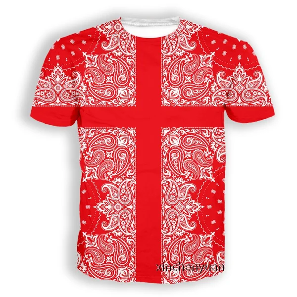 Blood Gang Bandana 3D Print Causal Clothing New Fashion Men Women T-shirt Plus Size S-7XL harajuku graphic t shirts