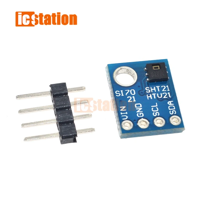 HTU21D Iic/I2C Digitale Temperatuur En Vochtigheid Sensor Breakout Board Module Voor Weerstations Humidor Controle 3.3V