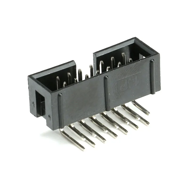 10pcs right angle 6/10/20/26/34/40 PIN 2.54MM pitch Male Socket idc box headers PCB Connector Double Row10P/20P/40P DC3 Header