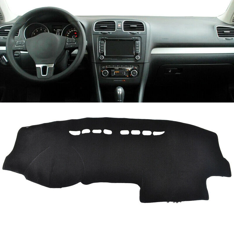 

For Volkswagen VW Golf 6 GTI R MK6 2010-2012 Front Dashboard Cover Dashmat Center Dash Board Heat Proof Mat Carpet Sun Shade Pad