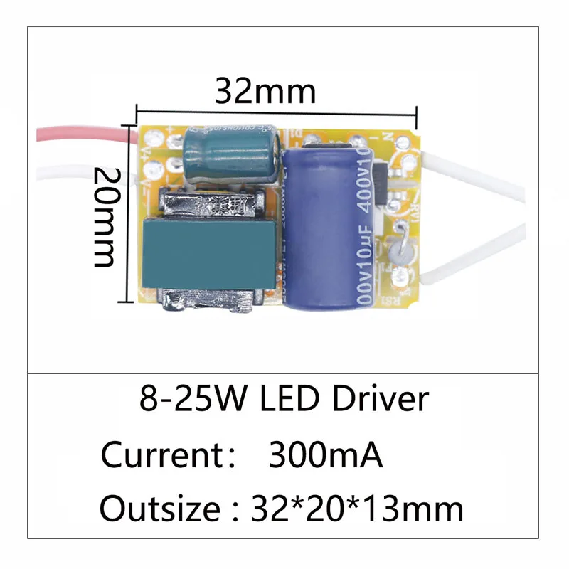 Transformateur de lumière à courant Constant, 8W 18W 50W 250mA, pilote, adaptateur d\'alimentation pour ampoule, bricolage