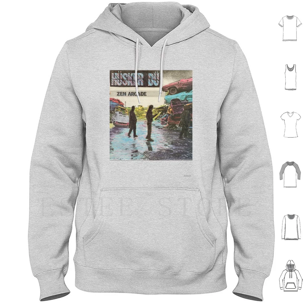 Full Color Zen Arcade Husker Du 1984 Classic College Radio Punk And Indie Hoodies Long Sleeve Full Color Zen