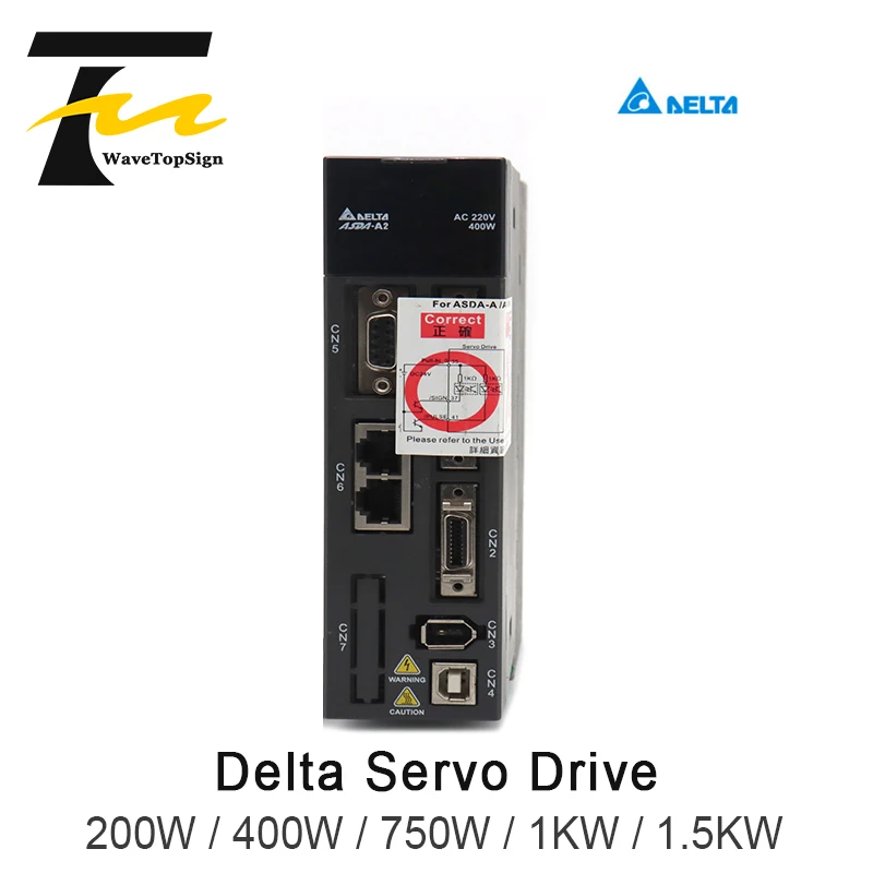 WaveTopSign Delta Servo Motor Driver 200W 400W 750W 1KW 1.5KW  ASD-A2-0121 0221 0421 0721 2023 3023 1021 1521L/U/E/M/F