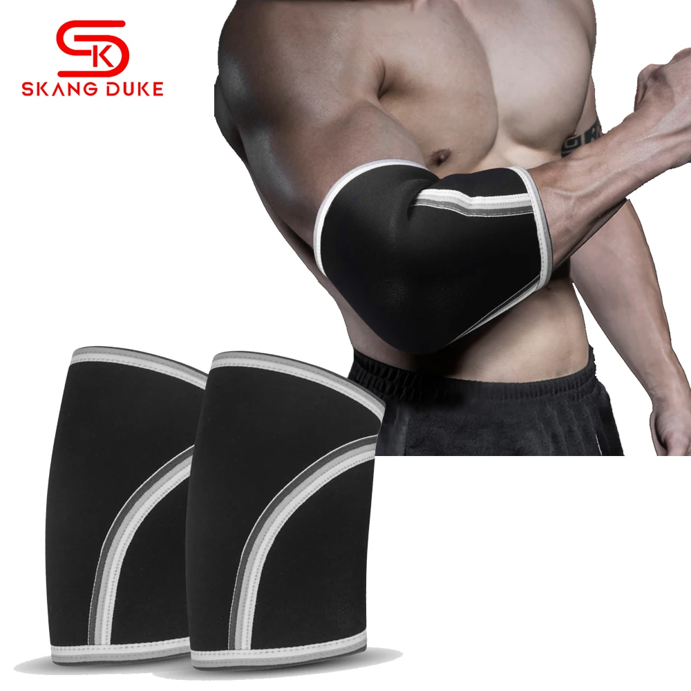 

1Pair Elbow Pads Crossfit Fitness Sports Gym Weights Elbow Support Brace Dumbbell Barbell Weight Lifting Arm Compression Sleeve