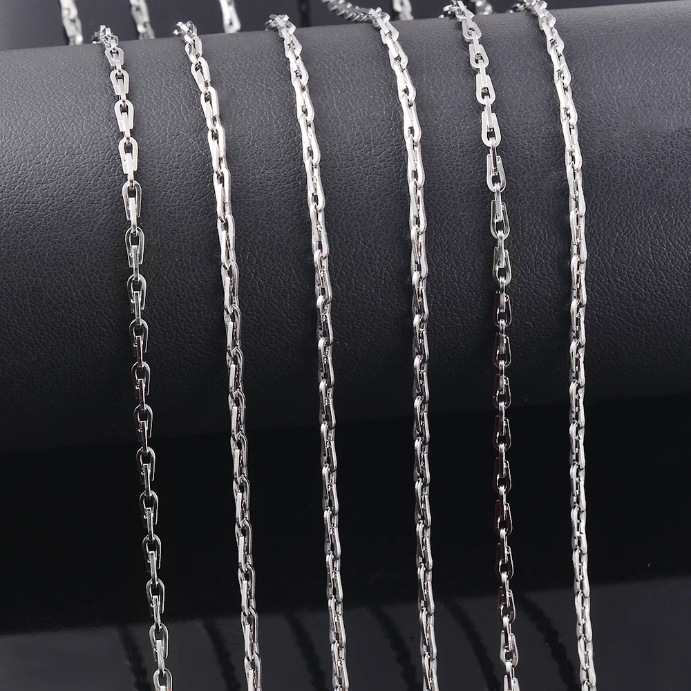 1Pc Width 2.4mm Stainless Steel Hip Hop Necklace Bali Chain for Mem Women Fashion Jewelry