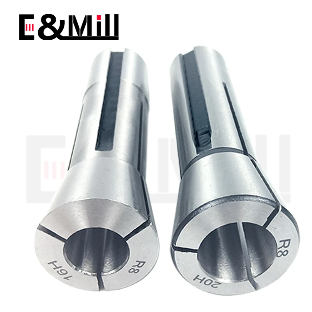 R8 Collet Metric British R8 Collet Clamping Size M3-M20 11 3.175 Milling tool holder High precision for R8 Collet Chuck Holder