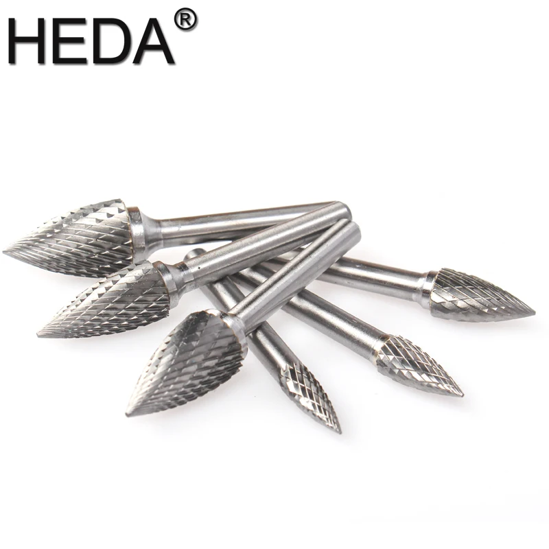 6Pcs Sets Tools GX-Series Tungsten Carbide Burr Bit Rotary Files Engraving Wood Carving Milling Cutter For Grinding Metal Steel