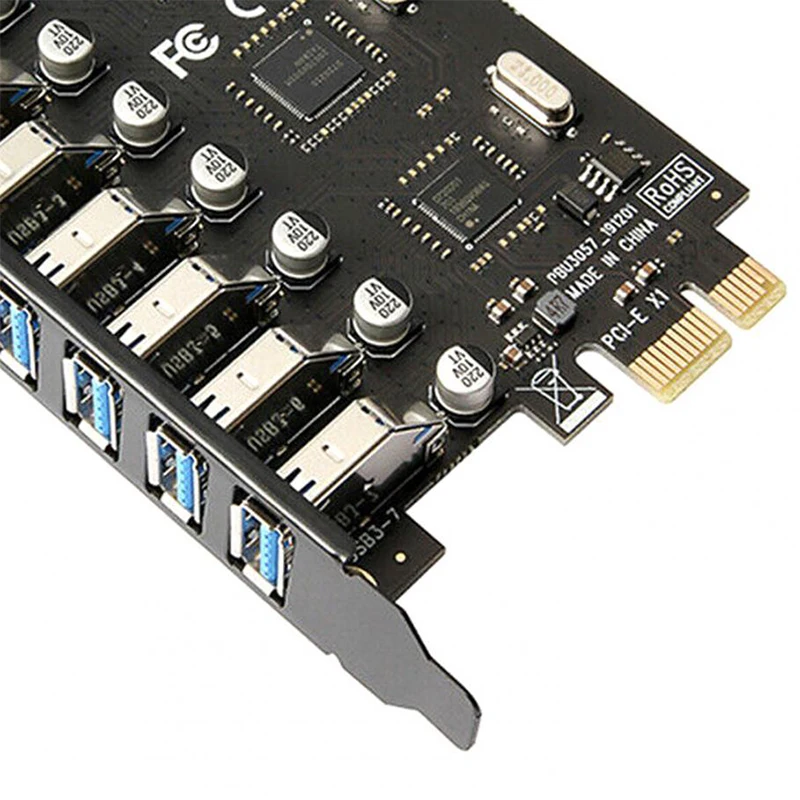 USB 3,0 PCIE Adapter Karte Super Speed 7 Ports PCI-E Expansion Adapter USB3 Hub PCI-e Controller Konverter für Desktop-Computer
