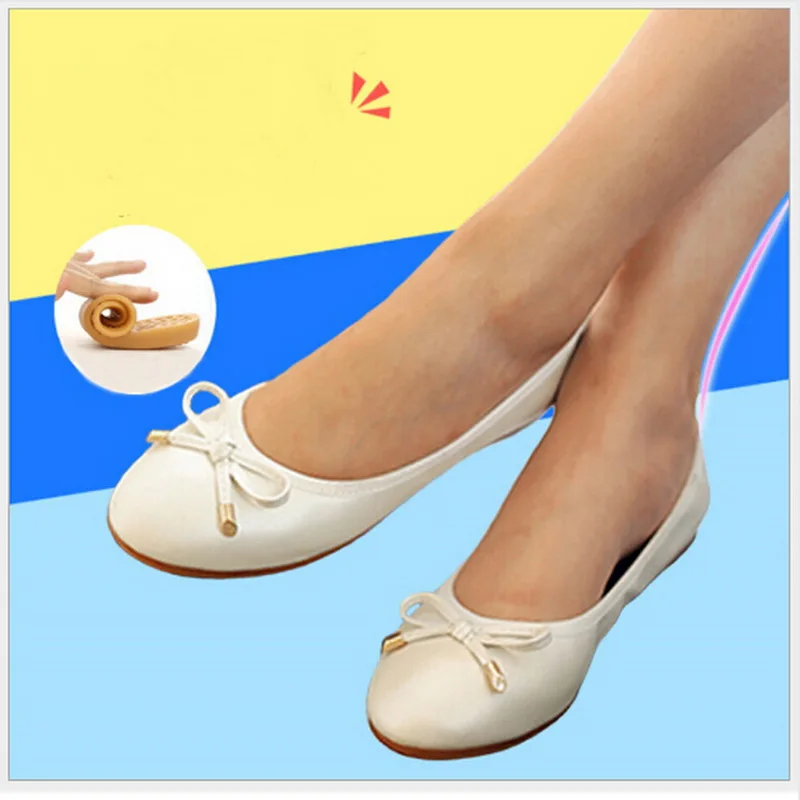 

New Women Ballet Flats Genuine Leather neri Loafers Bling Silver Round Toe Glossy Women Flats Shoes Ballerina Flat Shoes Women