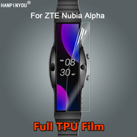 1-10Pcs For ZTE Nubia Alpha / α Smart Band Watch Ultra Clear Slim Soft TPU Hydrogel Film Screen Protector -Not Tempered Glass