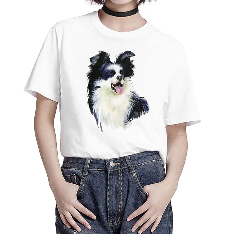 

Dogs t-Shirt Women Lovely Dogs Printing shirts For Girls short sleeve summer clothes