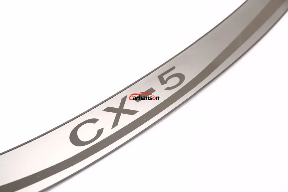 For CX5 Trunk Trim Car Stainless Steel Rear Bumper Protector Door Sill Cover Auto Sticker Styling Accessories 2013 2016 2023