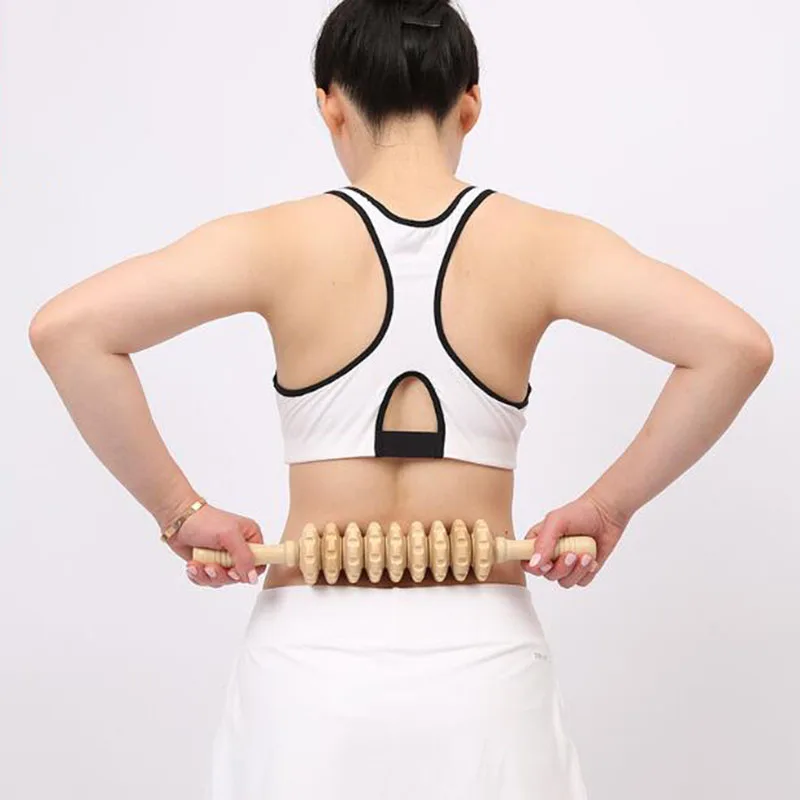 meridian thin shaft rod full-body massage stick rolling back massage lamented the waist neck leg wooden