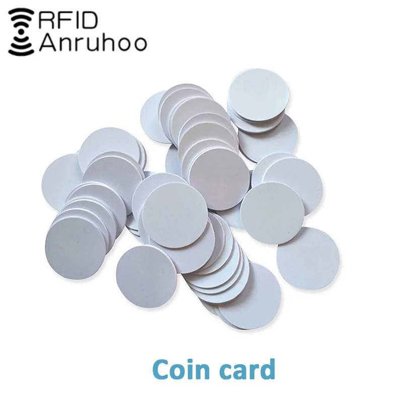 5/10PCS RFID Smart Chip Tag 125KHZ PVC Badge EM4305 T5577 Rewritable Key 25MM Changeable Proximity Token Coin Card