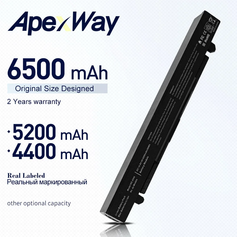 ApexWay 8 cell Battery For Asus A41-X550 A41-X550A X550 A450 A550 F450 R409 R510 X450 F550 F552 K450 K550 P450 X550C X452E X450L