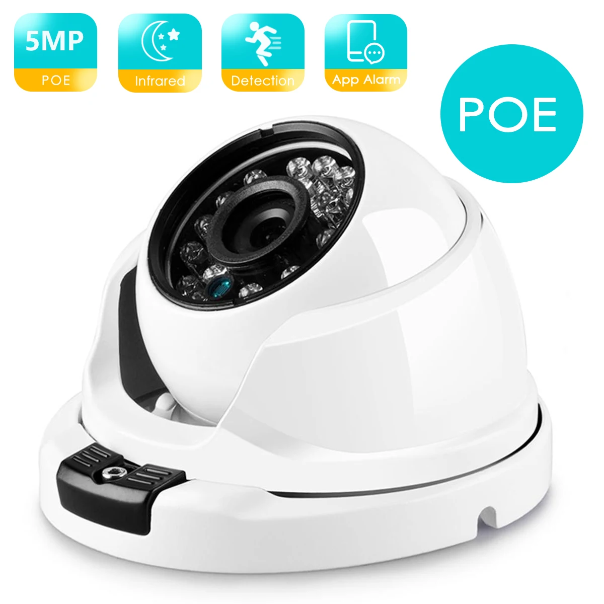 BESDER 2MP 3MP 5MP Motion Detection Security Camera VandalProof Anti-vandal Indoor Outdoor IP Camera Metal Case IP66 XMEye IPC