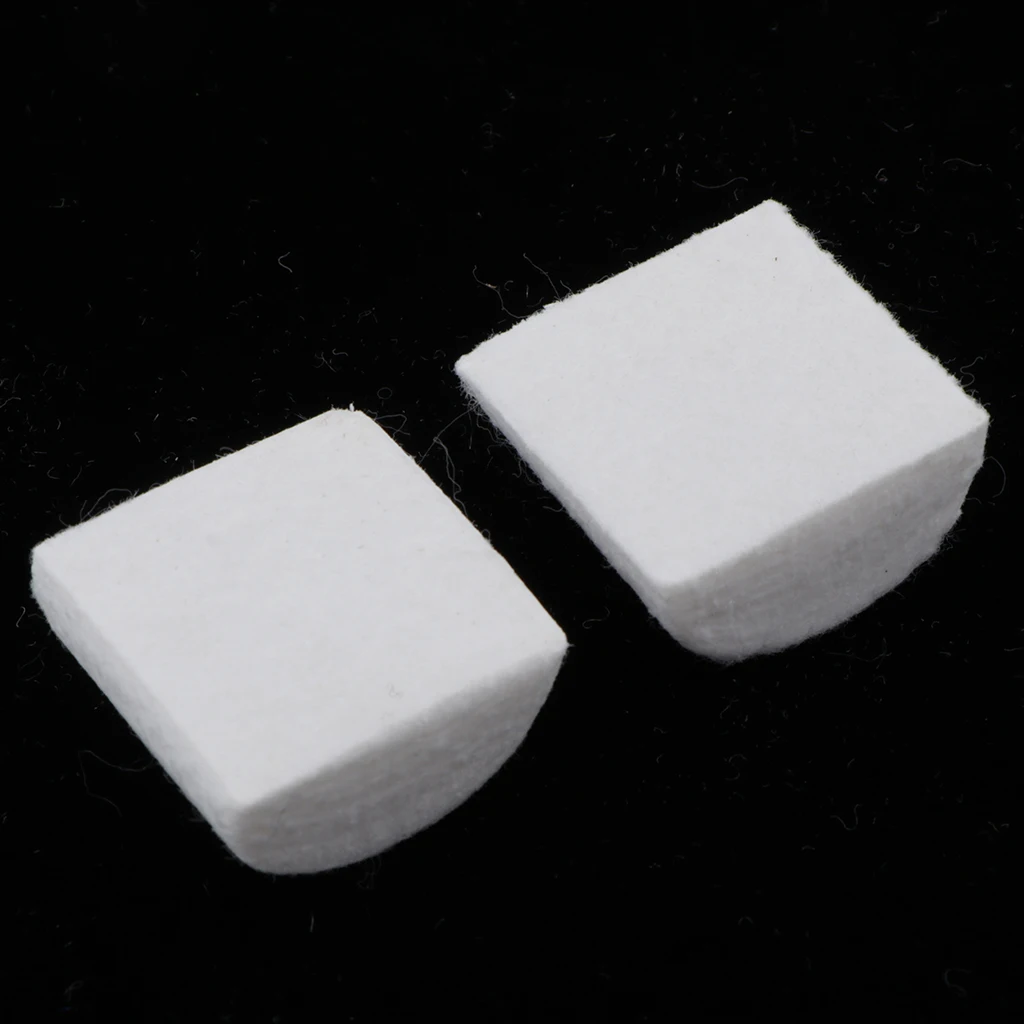 2 Pieces Wool Felt Dampening Pad Dampers Electric Drum Beater Heads