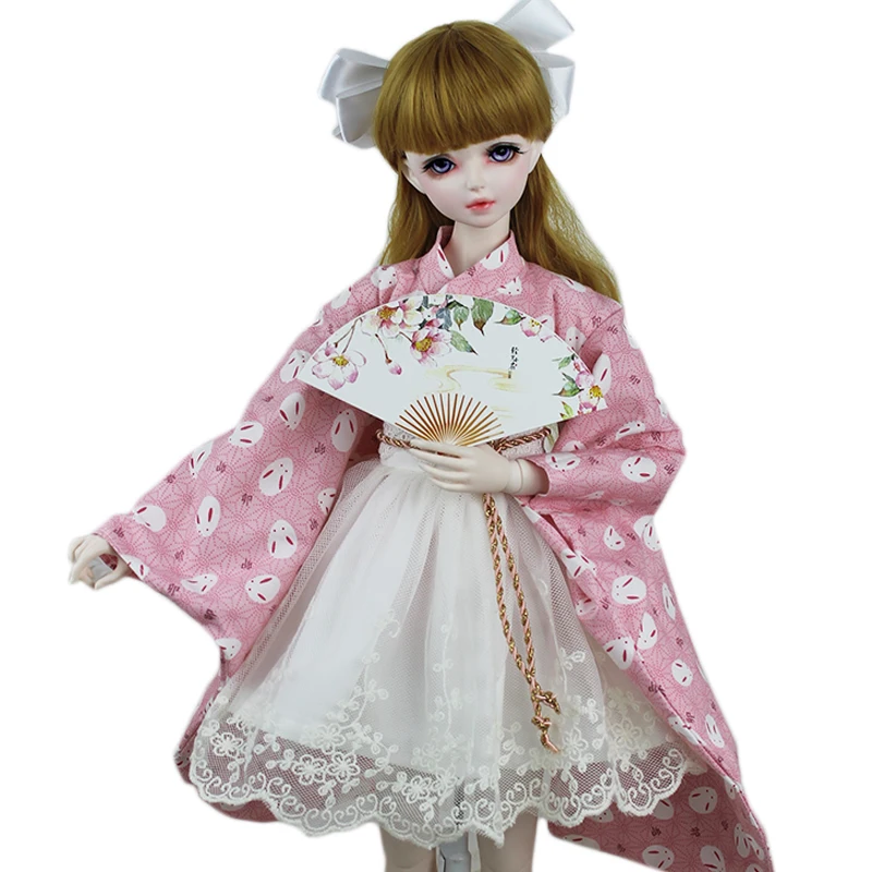 Blyth 1/6 figura bambola 1/4 1/3 scala BJD accessori per vestiti costume antico kimono giapponese yukata con gonna per BJD/SD C0366-B