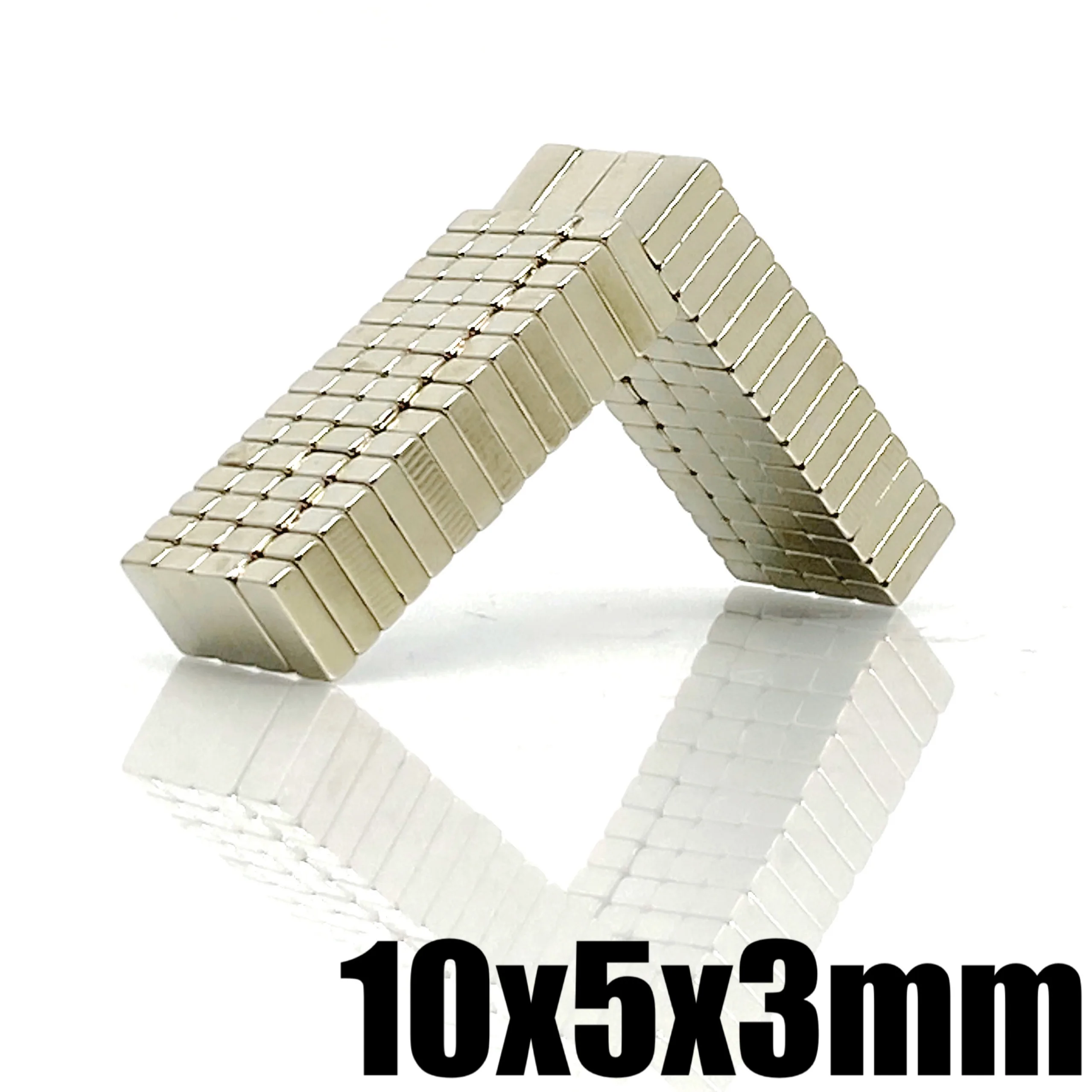 20/50/100/200/500pcs 10x5x3 mm Cuboid Block Magnets N35 10mmX5mm Neodymium Magnet 10x5x3mm Permanent NdFeB Strong Magnet 10*5*3