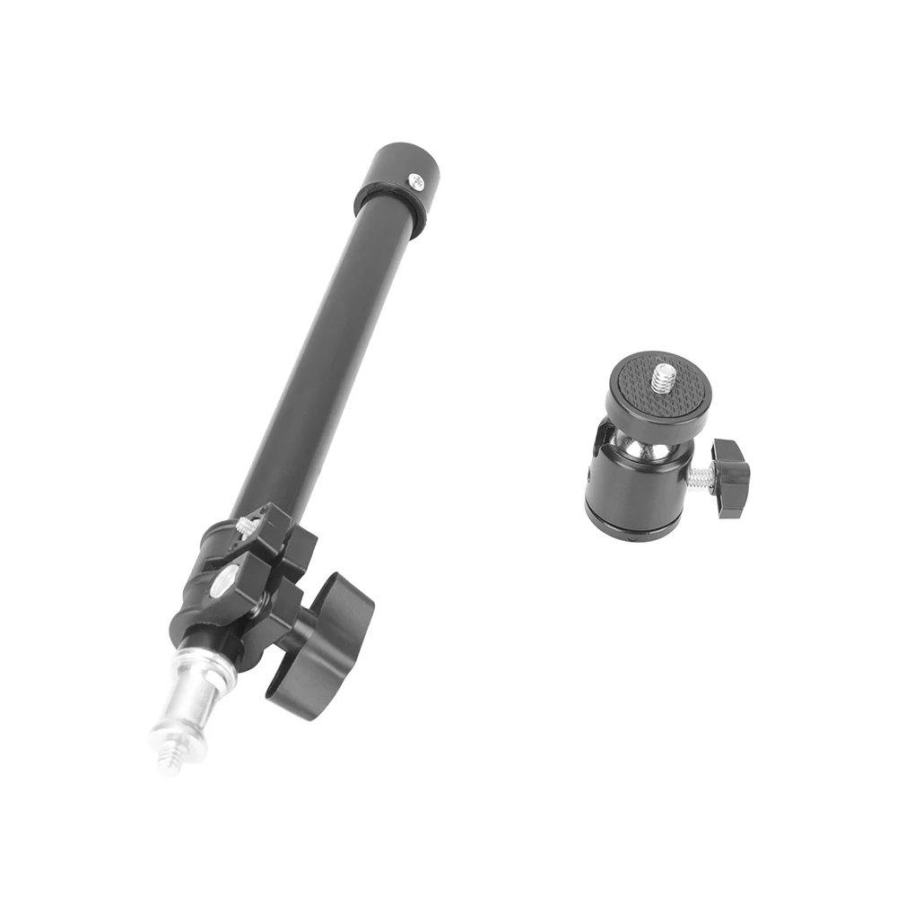 Карманный удлинитель для штатива KIMRIG, регулируемый держатель для монопода с вращающейся на 360 градусов шаровой головкой