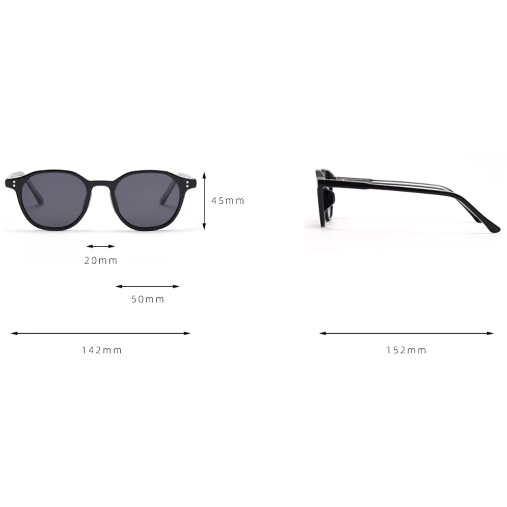 Peekaboo round sunglasses men polarized TR90 green blue uv400 ladies sun glasses vintage korean style rivet yellow