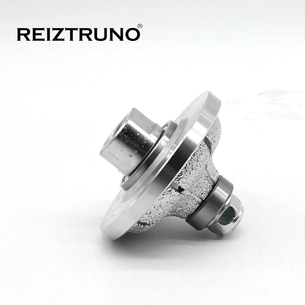 Reiztruno F20 Vacuum Brazed Ogee Diamond Tangan Pemantauan/Hand Router Bit untuk Routing Granit dan Marmer, D65mm,1Pc