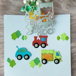 Nowe 3 szt. Samochody matryca do cięcia metalu scrapbooking dekoracyjna tłoczona dekoracja albumu fotograficznego tworzenie kartek DIY rękodzieła