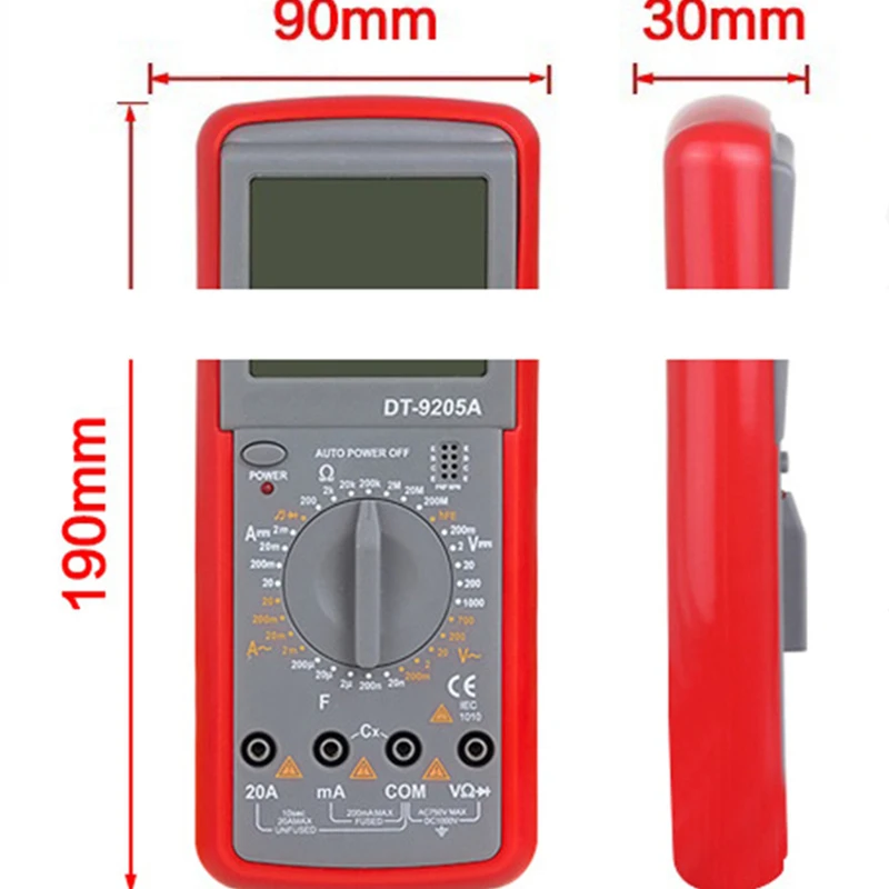 Handheld digital multimeter high precision universal meter, electrician testing DC voltage and current meter мультиметр цифровой