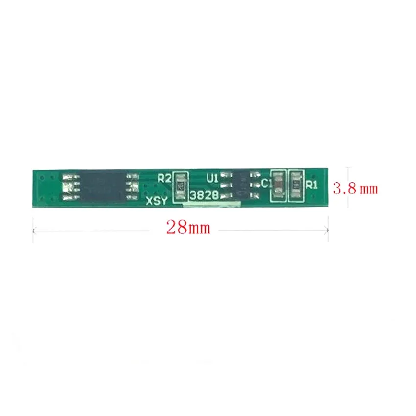 1S 3.7V 3A li-ion BMS PCM battery protection board pcm for 18650 lithium ion li battery