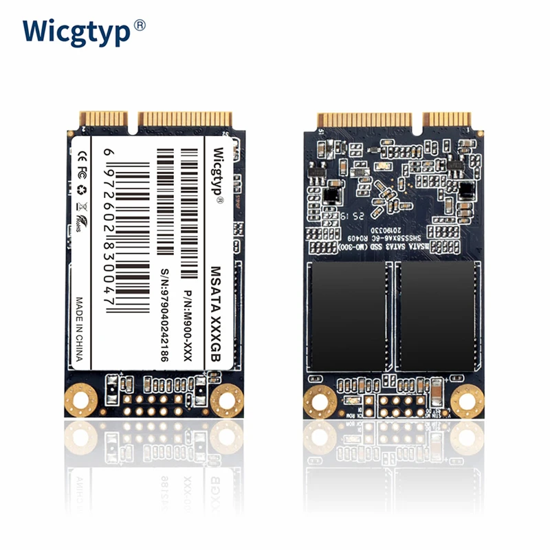 Wicgtyp MSATA SSD 128GB 256GB 512GB Ssd MSATA 1TB 2TB HD ไดรฟ์ SSD SATA3 Msata ภายใน Solid State ไดรฟ์สำหรับแล็ปท็อปคอมพิวเตอร์