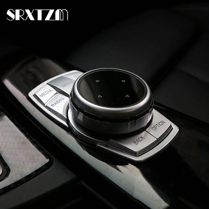 Car Interior iDrive Multi-Media Button Cover Trim Decoration Car Styling Sticker ABS For BMW 2 3 4 5 6 X5 X6 i3 Z4 F30 F20 F10