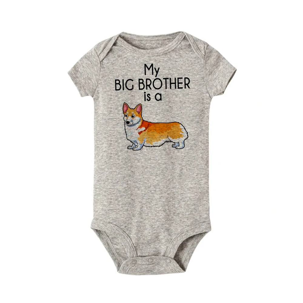 Shiba Inu Baby Bodysuit Dog Baby Clothes Dog Baby Announcement Baby Boy or Girl jumpsuit Pregnancy Announcement New Baby outfit