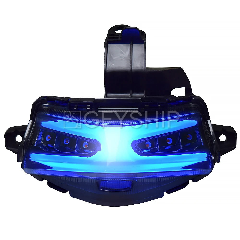 

Motorcycle Taillights LED Lights Motorbike RGB Colorful Brake Flash Lamp Moto Turn Signal Tail Light for Yamaha NVX155 AEROX155