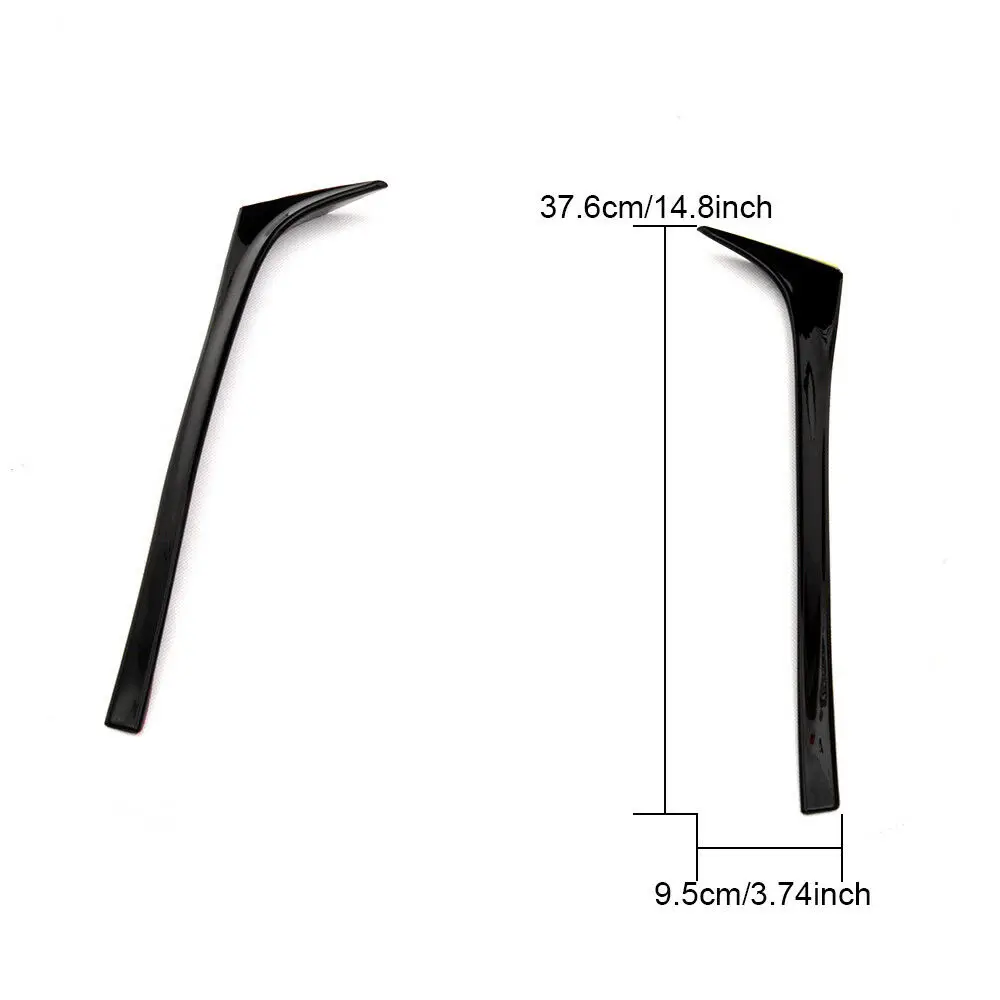 Car Accessories Rear Window Mirror Tail Rear Window Side Spoiler Wing For GOLF 7 MK7 GTD R 2014 2015 2016 2017 2018