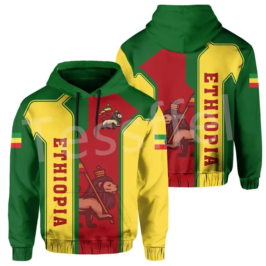 

Tessffel Newest Ethiopia County Flag Africa Native Tribe Lion Pullover Tracksuit 3DPrint Mens/Womens Harajuku Casual Hoodies A-1