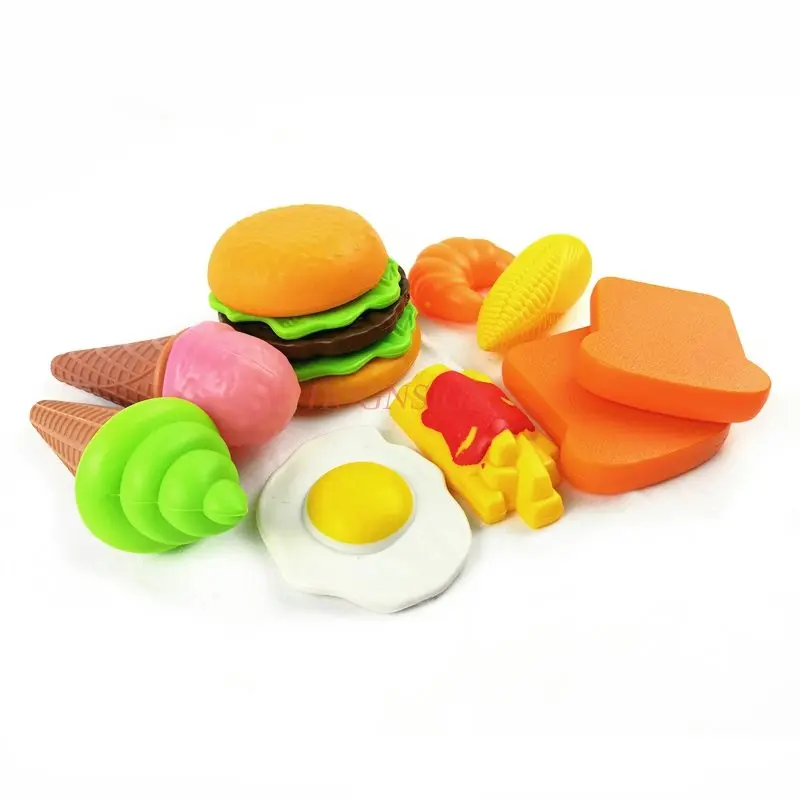 9pcs Emulation Food Kitchen Toys Vegetables Toy For Girl Potato Chinese Cabbage Corn Broccoli Carrot Play House Toy 2021