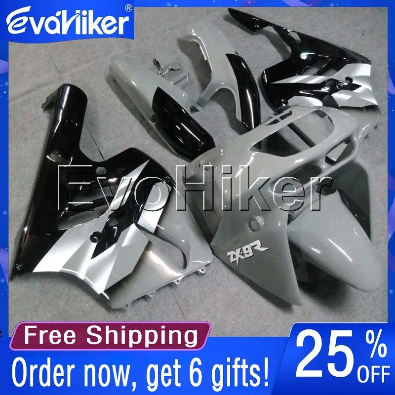 Custom motorcycle fairing for ZX-9R 1994 1995 1996 1997 motorcycle bodywork kit gray