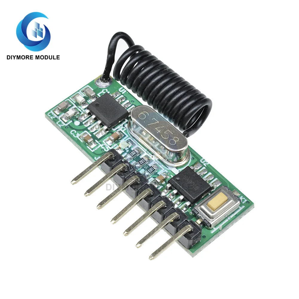 TX118SA-4 RX480-E4 433mhz Transmitter Receiver Decoding Module DC 3V-24V 4 Channel for Remote Control Switching DIY Kit