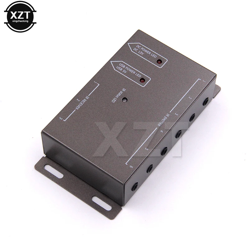 IR Infrared Extender IR System Remote Control Extender Repeater Kit Plug with 1 Receiver 6 Emitter Gadget Accessories US/EU PLUG
