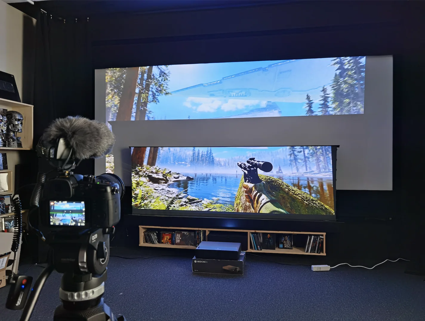Freies Verschiffen 100 Zoll 16:9 CLR Faltbare Projektor Bildschirm Mit Ultra Kurze Werfen ALR Mit 0,6 Verstärkung Für Home Cinema – Detail 16