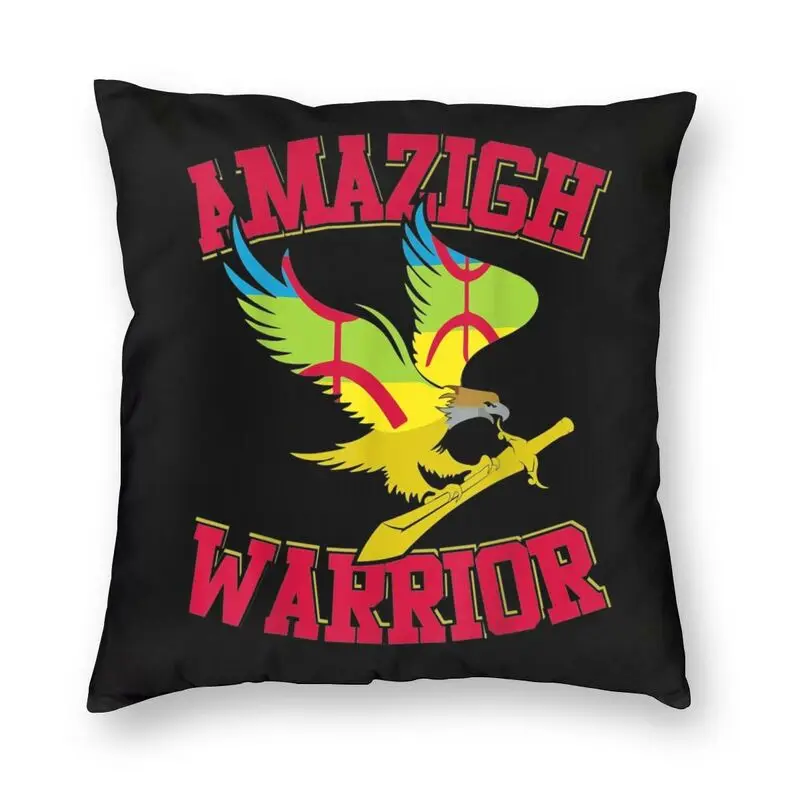 Amazigh Warrior Kabyle Berber Amazigh Flag Gift Throw Pillow Case Home Decor Geometry Carpet Berber Cushion Cover Living Room