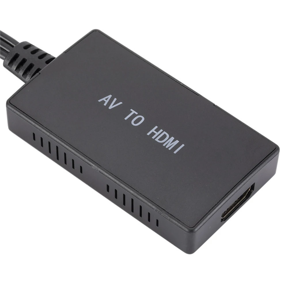 Преобразователь с AV на HDMI-совместимый преобразователь с Mini AV на HDMI-совместимый видеопреобразователь с высокой четкостью 1080p «гнездо-гнездо»