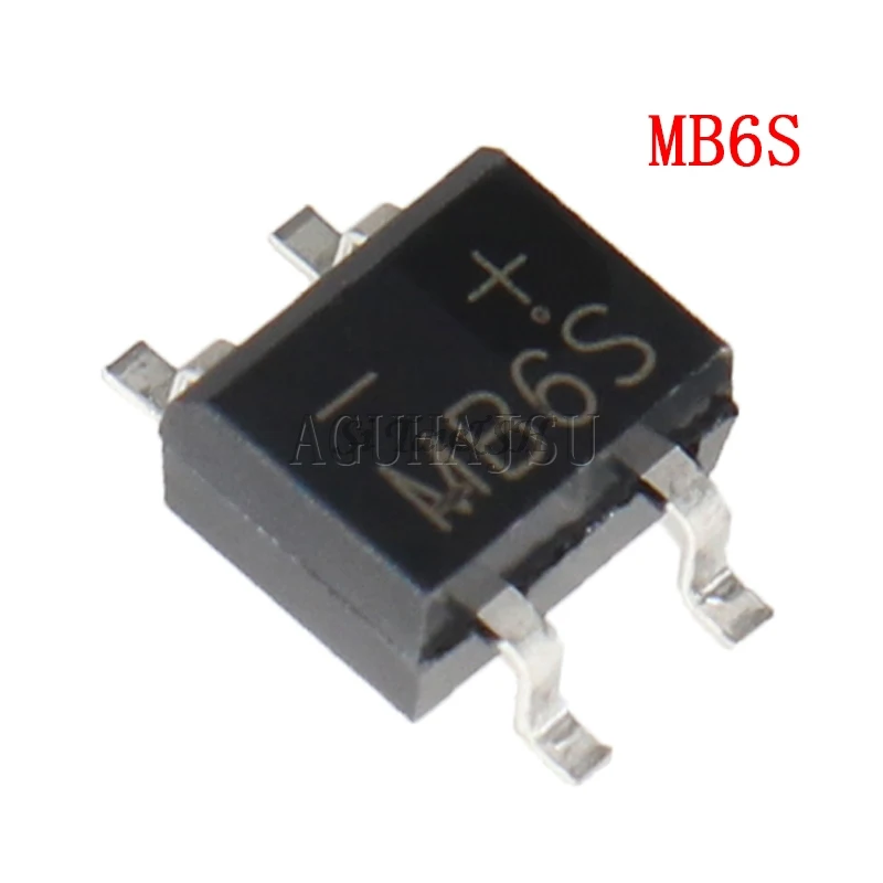 50PCS MB6S MB8S MB10S MB6F MB8F MB10F SOP-4 Diode Bridge Rectifier SMD