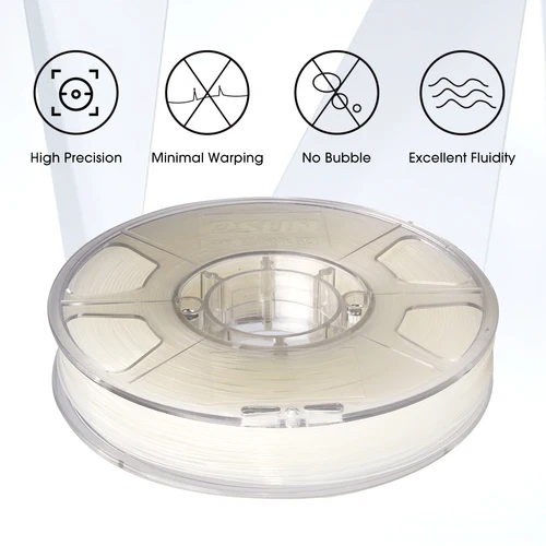 Imagen 2 del producto Filamento de nailon eSUN 1,75mm Precisión del filamento PA de la impresora 3D +/- 0,05mm 1KG 2.2LBS Carrete Filamento de impresión 3D para impresoras 3D