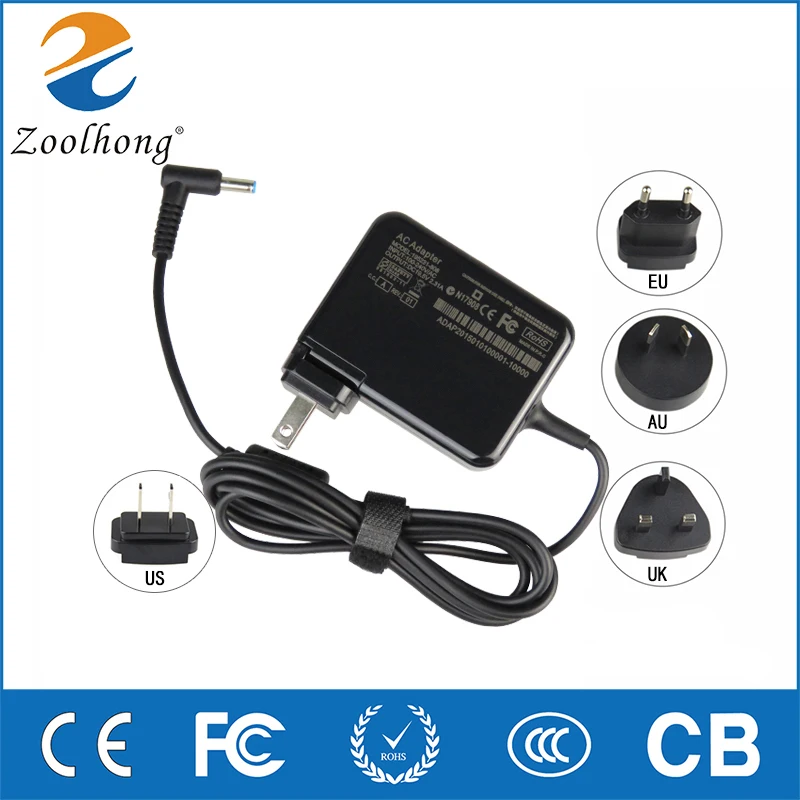 

19.5V 2.31A 45W 4.5*3.0 with 4 Plugs Travel AC Adapter Laptop Power Supply Charger For HP ProBook 400 430 440 450 455 470 G3