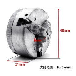 Mini Zinc Alloy 3-Jaw Lathe Chuck with Large Clamping Range in Machine Tool Accessories for Electric Drill A9LB