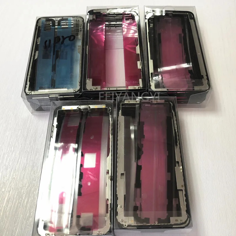 

70Pcs Frame With Glue Adhesive Sticker For iPhone 12 11 X XS max pro max Middle Bezel Replacement Glass Frame Reapir