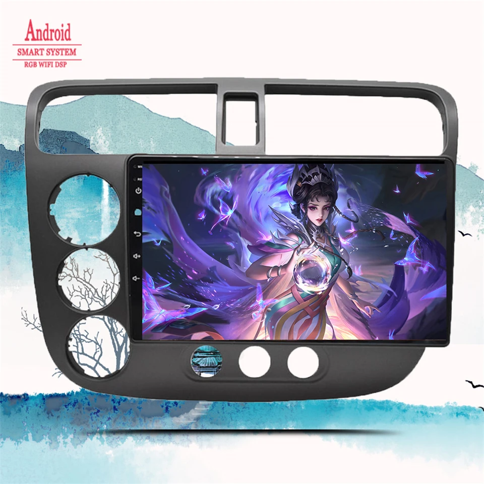

Auto Car Radio IPS For Honda Civic 7 2000 2001 2002 2003 2004 2005 2006 Android 13 Navigation GPS Multimedia Player DVD Cassette