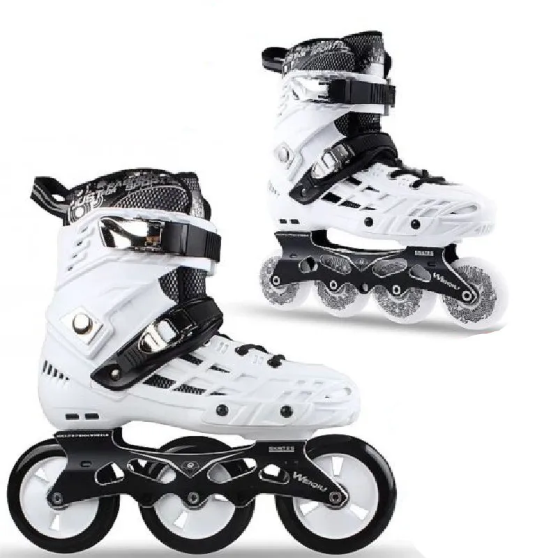 3 Wheels 100mm 110mm Inline Skates Shoes with 3X100mm 3X110mm Big Wheel Street Road Marathon Roller Speed Sneaker 3X100 3X110